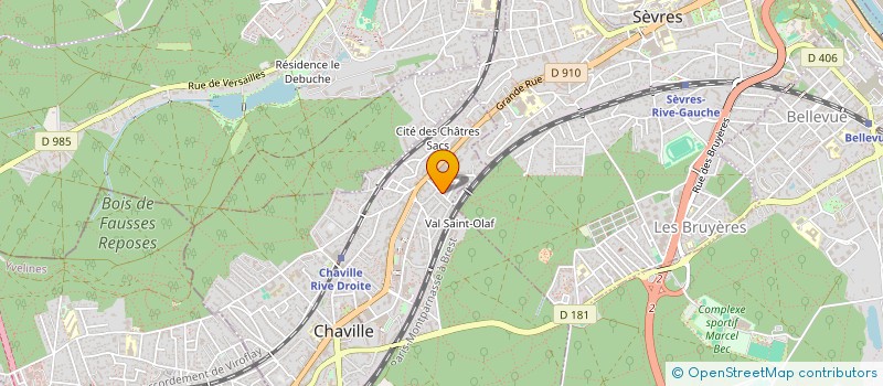 localisation de l'entreprise MADAME INES LEVIEUX à CHAVILLE
