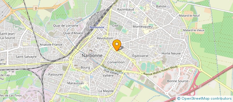 localisation de l'entreprise MADAME INES LOPEZ  NARBONNE