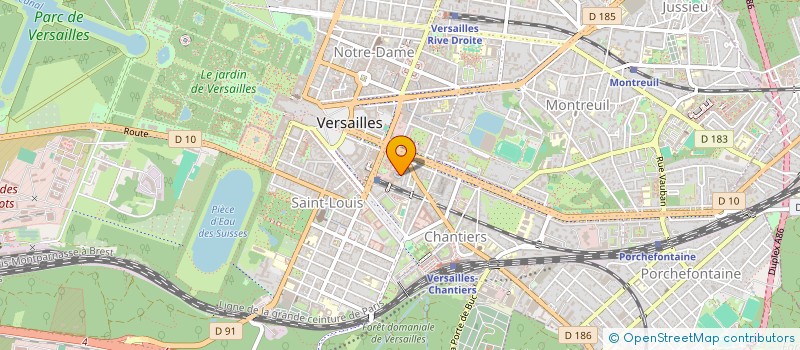 localisation de l'entreprise MADAME INES M'DALLA à VERSAILLES
