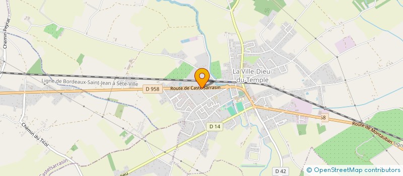 localisation de l'entreprise MADAME INES MACABIAU  LA VILLE-DIEU-DU-TEMPLE