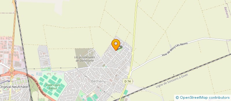 localisation de l'entreprise MADAME INES MAJCHER  BETHENY