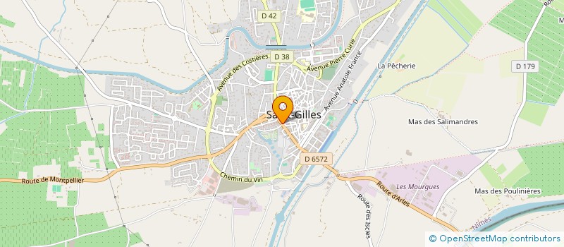 localisation de l'entreprise MADAME INES MARQUAND  SAINT-GILLES