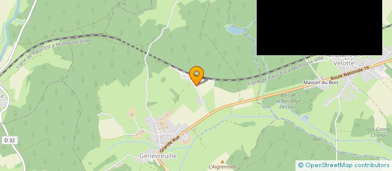 localisation de l'entreprise MADAME INES MARTIN  GENEVREUILLE