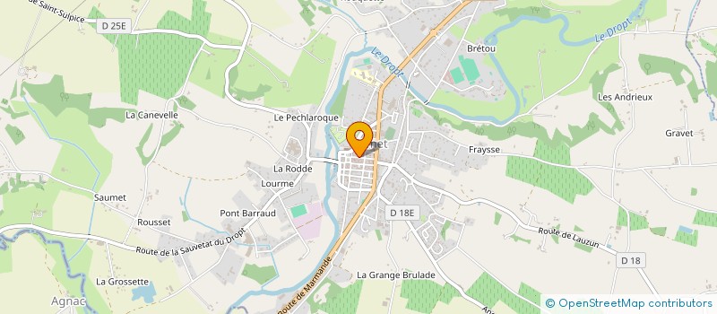 localisation de l'entreprise MADAME INES MARTY à EYMET