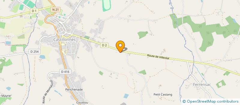 localisation de l'entreprise MADAME INES MAURY  CASTILLONNES