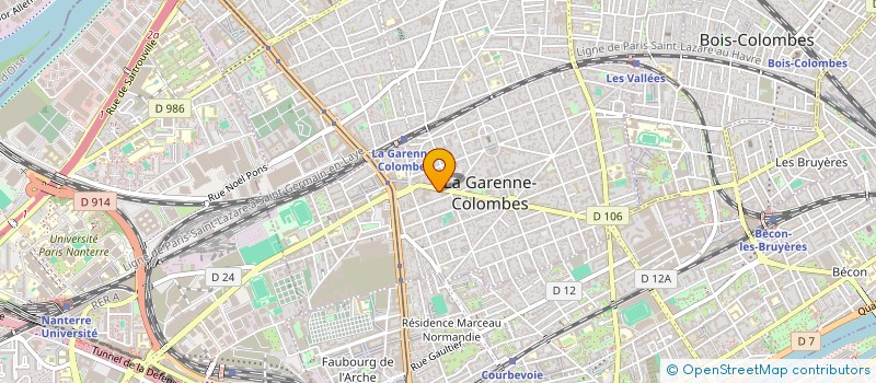 localisation de l'entreprise MADAME INES MEDIMAGH à LA GARENNE-COLOMBES