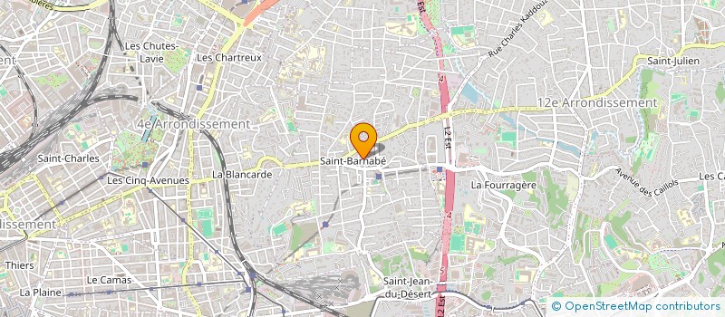 localisation de l'entreprise MADAME INES MENAA à MARSEILLE 12EME