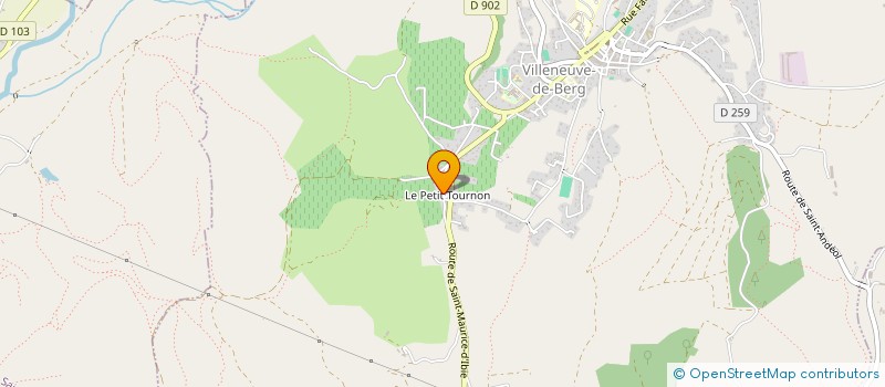 localisation de l'entreprise MADAME INES METRAS  VILLENEUVE-DE-BERG