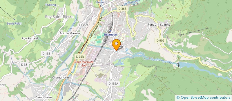 localisation de l'entreprise MADAME INES MEYER  BRIANCON