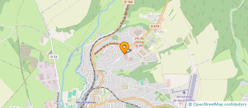 localisation de l'entreprise MADAME INES MICHEL  NEUFCHATEAU