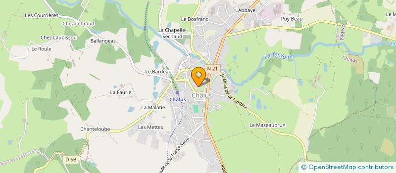 localisation de l'entreprise MADAME INES MONTEIRO ALVES COSTA à CHALUS