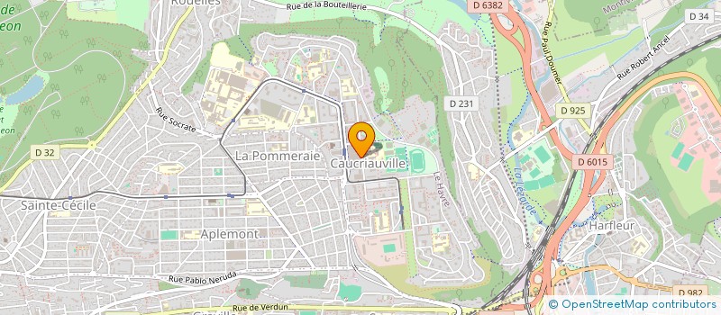 localisation de l'entreprise MADAME INES MONTHEARD  LE HAVRE