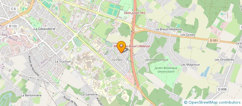 localisation de l'entreprise MADAME INES MORAND  POITIERS
