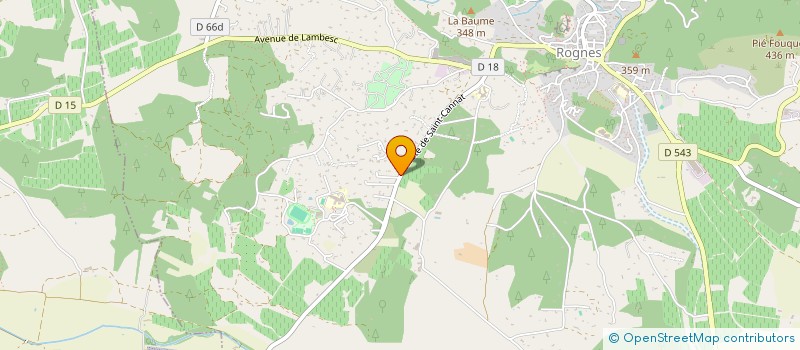 localisation de l'entreprise MADAME INES MORET  ROGNES