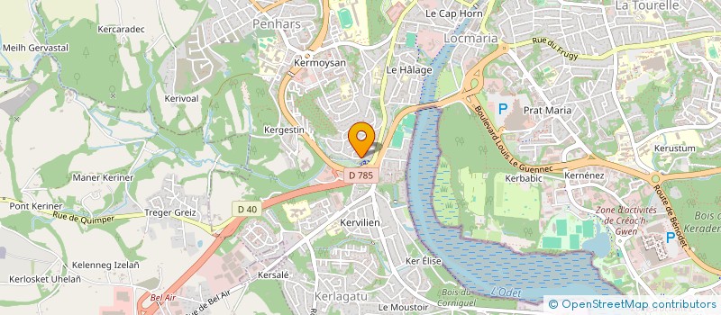 localisation de l'entreprise MADAME INES MORTERA à QUIMPER