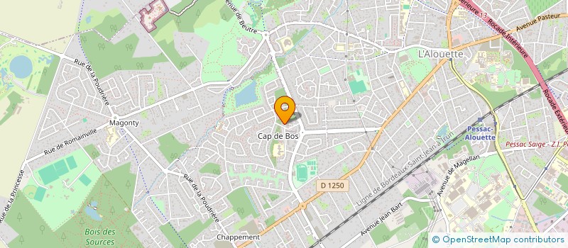 localisation de l'entreprise MADAME INES NAJJAR  PESSAC