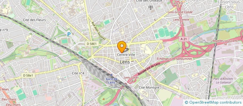 localisation de l'entreprise MADAME INES NANA NOUMEN  LENS