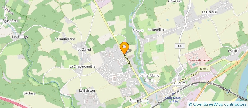 localisation de l'entreprise MADAME INES NIANKOURY  CINQ-MARS-LA-PILE