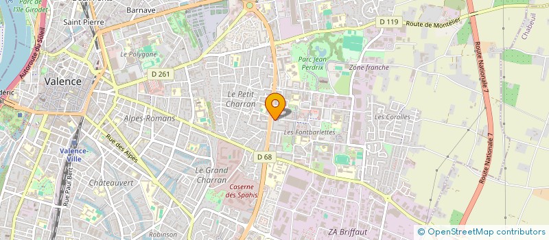 localisation de l'entreprise MADAME INES OUADA  VALENCE