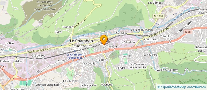 localisation de l'entreprise MADAME INES OULD MOHAMMED  LE CHAMBON-FEUGEROLLES