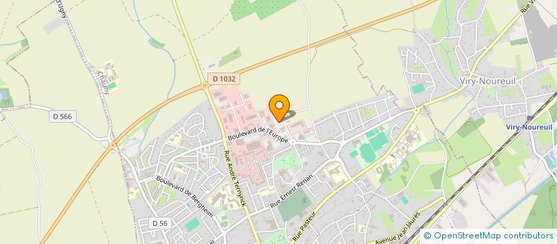 localisation de l'entreprise MADAME INES PAILLARD à CHAUNY