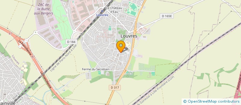 localisation de l'entreprise MADAME INES PARENT  LOUVRES