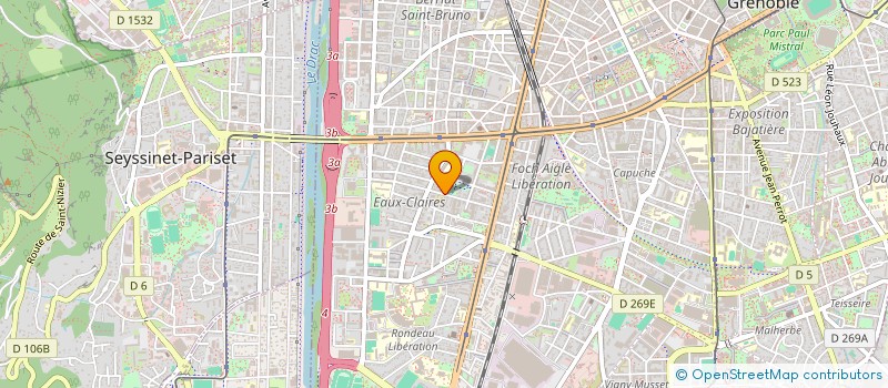 localisation de l'entreprise MADAME INES PAVIN  GRENOBLE