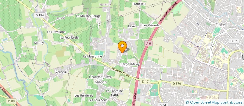 localisation de l'entreprise MADAME INES PELLETIER à CHARNAY-LES-MACON