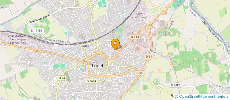 localisation de l'entreprise MADAME INES PENALVER HERRERO  LUNEL