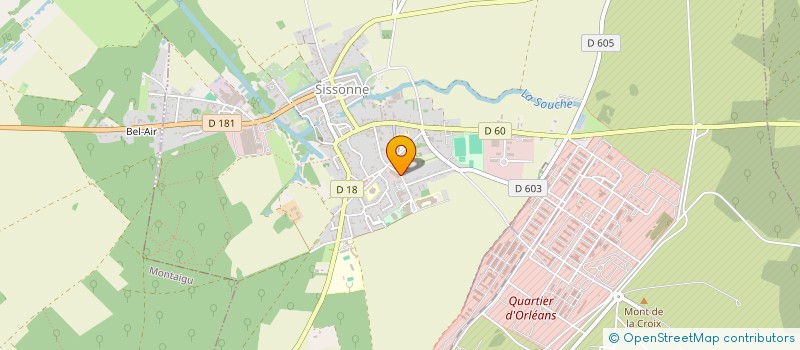 localisation de l'entreprise MADAME INES PERARD  SISSONNE