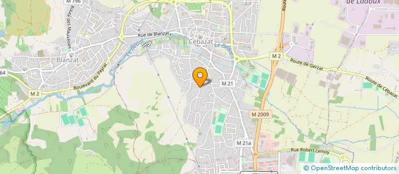 localisation de l'entreprise MADAME INES PEREIRA  CEBAZAT