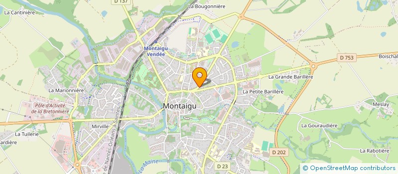 localisation de l'entreprise MADAME INES POIRIER à MONTAIGU-VENDEE