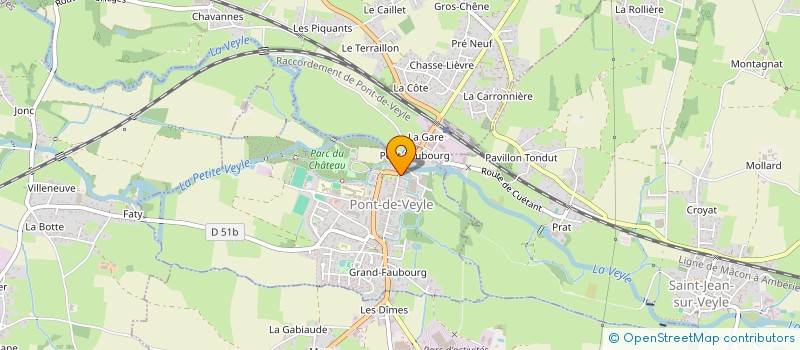 localisation de l'entreprise MADAME INES PONS à PONT-DE-VEYLE