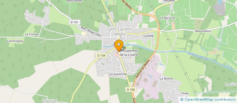 localisation de l'entreprise MADAME INES PORTMANN  SAINT-LAURENT-MEDOC