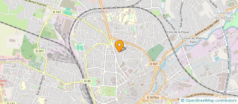 localisation de l'entreprise MADAME INES POUZET à NEVERS