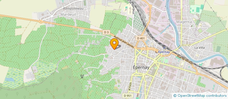 localisation de l'entreprise MADAME INES PREVOST  EPERNAY