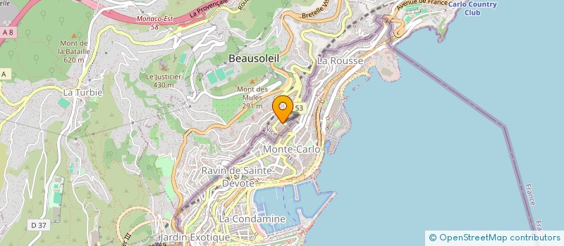 localisation de l'entreprise MADAME INES RAABON à BEAUSOLEIL