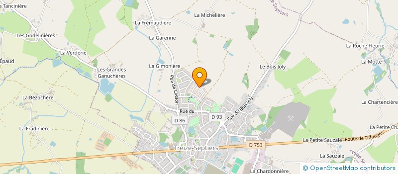 localisation de l'entreprise MADAME INES RAGOUBA  TREIZE-SEPTIERS