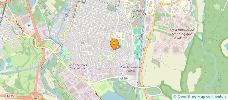 localisation de l'entreprise MADAME INES RAHMOUNE  ILLKIRCH-GRAFFENSTADEN