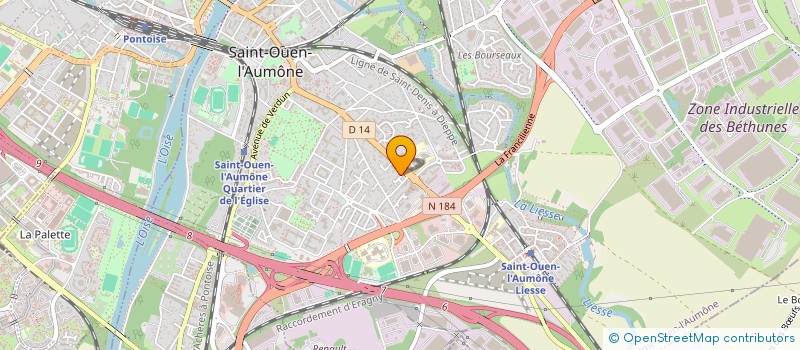 localisation de l'entreprise MADAME INES RAMDANE à SAINT-OUEN-L'AUMONE