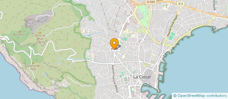 localisation de l'entreprise MADAME INES RAVEZ à LA CIOTAT