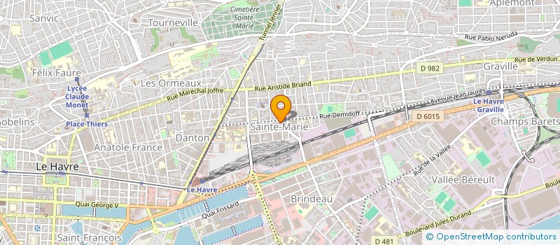 localisation de l'entreprise MADAME INES REALE  LE HAVRE