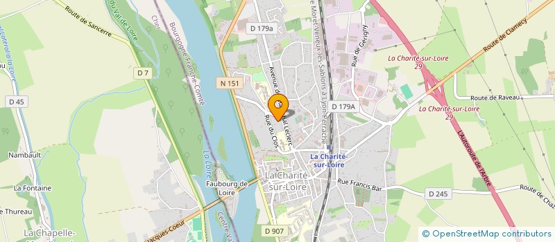 localisation de l'entreprise MADAME INES REMOND à LA CHARITE-SUR-LOIRE