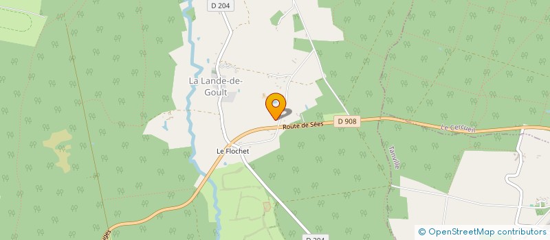 localisation de l'entreprise MADAME INES RENOUF à LA LANDE-DE-GOULT