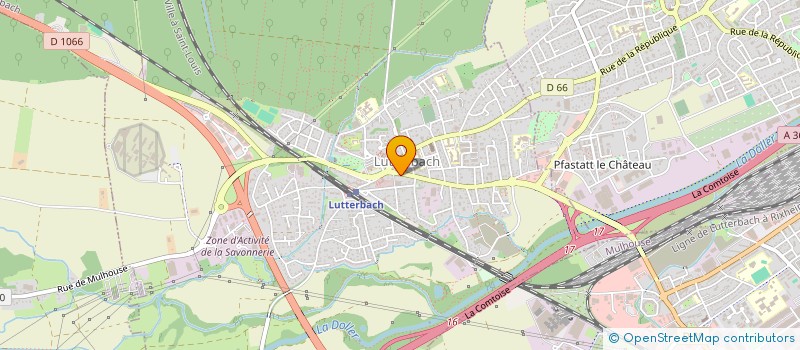 localisation de l'entreprise MADAME INES RHAZZA  LUTTERBACH