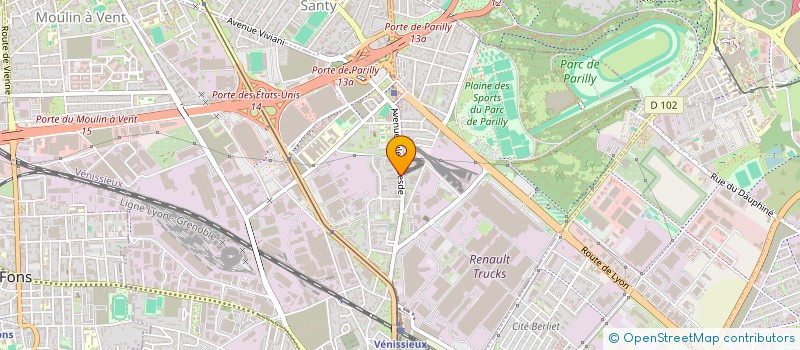 localisation de l'entreprise MADAME INES RICORDEL  VENISSIEUX