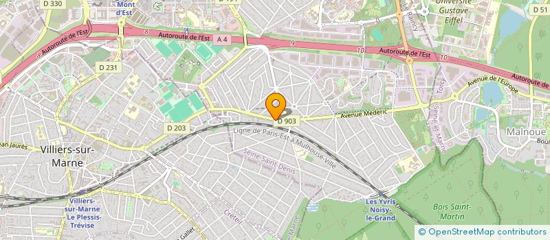 localisation de l'entreprise MADAME INES ROMDHANI  NOISY-LE-GRAND