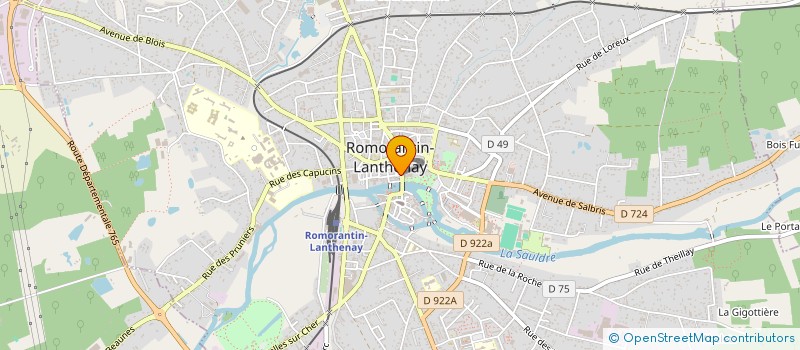 localisation de l'entreprise MADAME INES ROSIER  ROMORANTIN-LANTHENAY