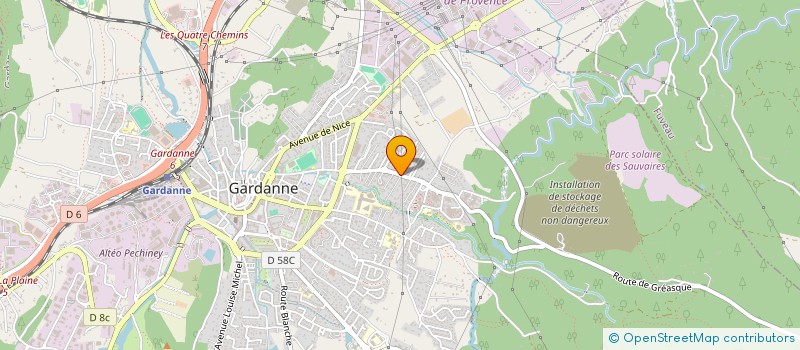 localisation de l'entreprise MADAME INES SADJI à GARDANNE