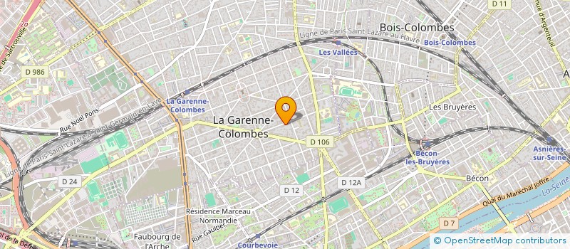 localisation de l'entreprise MADAME INES SAHEB à LA GARENNE-COLOMBES